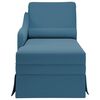 vidaXL Fauteuil long avec traversin et accoudoir droit bleu velours