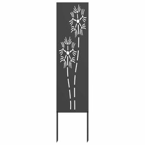 vidaXL &Eacute;cran de confidentialit&eacute; de jardin Fretwork Noir 32 x 140 cm