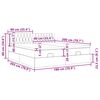 VidaXL Cadre de lit ottoman et matelas gris clair 180x200cm velours
