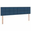 vidaXL Lit de Rangement Bleu 200 x 200 cm Cuir synth&eacute;tique