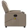 vidaXL Fauteuil de massage inclinable Cappuccino Similicuir