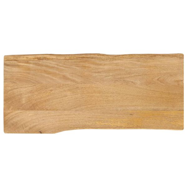 vidaXL Dessus de table 90x40x2,5 cm bord vivant bois massif manguier