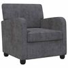 vidaXL Fauteuil Gris fonc&eacute; Chenille