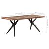 vidaXL Table à manger 180x90x76 cm Bois de récupération massif