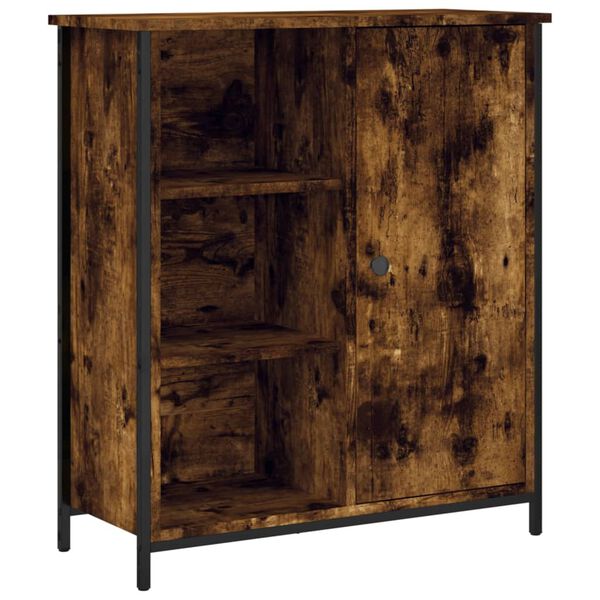 vidaXL Buffet ch&ecirc;ne fum&eacute; 70x30x80 cm bois d'ing&eacute;nierie