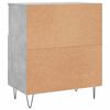 vidaXL Buffet Gris béton 60x35x70 cm Bois d'ingénierie