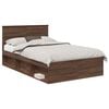 vidaXL Cadre de lit Ch&ecirc;ne brun 120 x 190 cm Bois d'ing&eacute;nierie