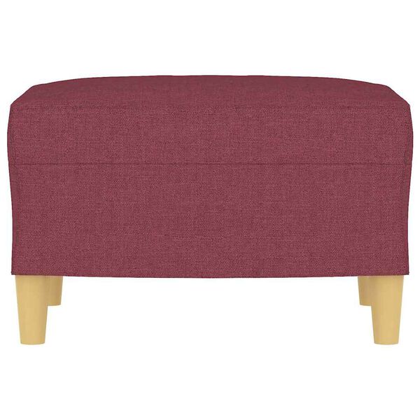 vidaXL Repose-pied Rouge bordeaux 60x50x41 cm Tissu