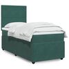 vidaXL Sommier &agrave; lattes de lit avec matelas Vert fonc&eacute; 90x190 cm