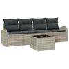 vidaXL Ensemble de canap&eacute; de jardin Gris clair 55 x 55 x 37 cm