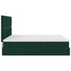 VidaXL Cadre de lit ottoman avec matelas vert fonc&eacute; 180x200cm velours