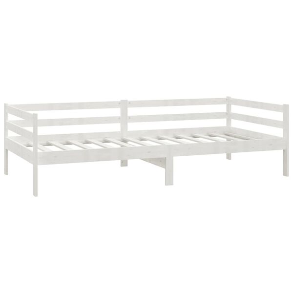 vidaXL Lit de jour sans matelas avec tiroirs 90x200 cm blanc