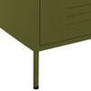 vidaXL Commode Vert olive 80x35x101,5 cm Acier