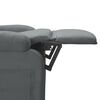 vidaXL Fauteuil de massage Gris fonc&eacute; Tissu