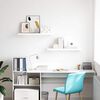 vidaXL &Eacute;tag&egrave;re murale flottante 2 pcs Blanc brillant 80x23,5x3,8cm MDF