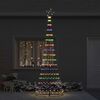 vidaXL Arbre de No&euml;l LED avec 355 LED Multicolore 184,5 cm M&eacute;tal