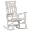 vidaXL Chaise &agrave; bascule 2 pcs Blanc 92 x 70 x 108 cm Poly&eacute;thyl&egrave;ne