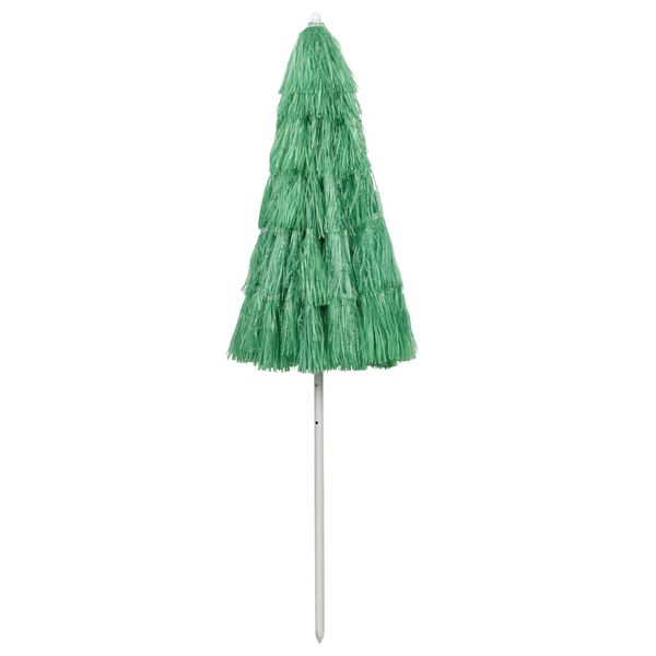vidaXL Parasol de plage Hawaii vert 240 cm