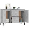 vidaXL Buffet gris b&eacute;ton 102x35x70 cm bois d'ing&eacute;nierie