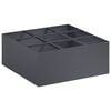 vidaXL Cache-pot de jardin Anthracite 100 x 100 x 20 cm