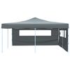 vidaXL Belv&eacute;d&egrave;re pliable avec 2 parois 5x5 m Anthracite