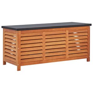 vidaXL Bo&icirc;te de rangement de jardin 117x50x55 cm Eucalyptus solide