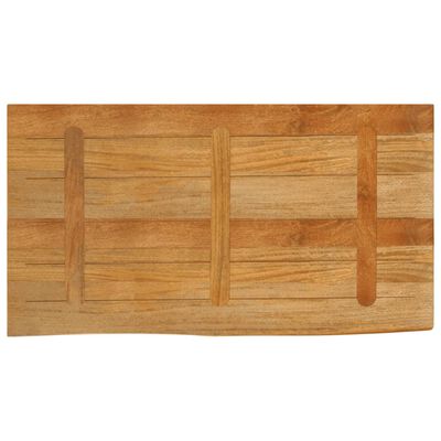 vidaXL Dessus de table à bord vivant 120x60x2,5cm bois massif manguier