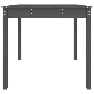 vidaXL Table de jardin gris 82,5x82,5x76 cm bois massif de pin