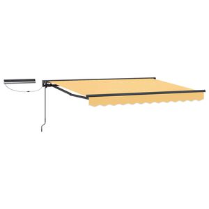 vidaXL Auvent r&eacute;tractable &eacute;lectrique Sable 2,5 x 2 m