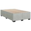 vidaXL Sommier &agrave; lattes de lit et matelas gris clair 120x190cm velours