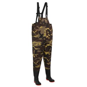vidaXL Cuissard avec bottes Polyester enduit de PVC Dimensions 45