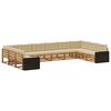 vidaXL Ensembles de canap&eacute;s 10 pc Bois d'Acacia Massif