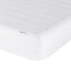 vidaXL Lit avec matelas Dover cr&egrave;me 80x200 cm tissu