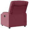 vidaXL Fauteuil de massage inclinable Rouge bordeaux Tissu