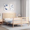 vidaXL Cadre de lit sans matelas 140x190 cm bois massif