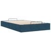 vidaXL Cadre de lit ottoman sans matelas bleu fonc&eacute; 120x200 cm velours