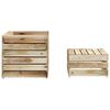 vidaXL Salon de jardin palette 2 pcs Bois de pin imprégné