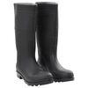 vidaXL Bottes de pluie noir taille 46 PVC