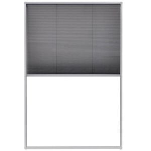 vidaXL Moustiquaire pliss&eacute;e pour fen&ecirc;tre Aluminium 80 x 120 cm