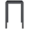 vidaXL Table de jardin anthracite 50x50x72 cm acier