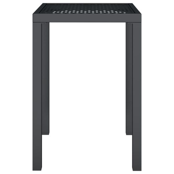 vidaXL Table de jardin anthracite 50x50x72 cm acier