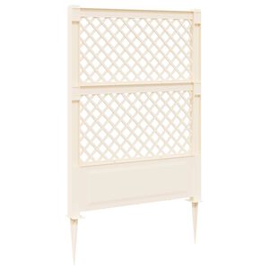 vidaXL Trellis avec pique Blanc 99 x 6 x 165 cm PP