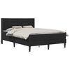 vidaXL Cadre de lit avec matelas Noir 140 x 190 cm Velours
