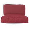 vidaXL Set de coussins de palette 2 pcs Taupe Tissu Oxford