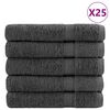 vidaXL Serviettes de qualit&eacute; sup&eacute;rieure SOLUND 25 pcs anthracite