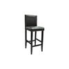 Set de 1 table de bar et 4 tabourets noir