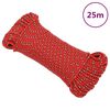 vidaXL Corde de bateau Rouge 4 mm 25 m Polypropyl&egrave;ne