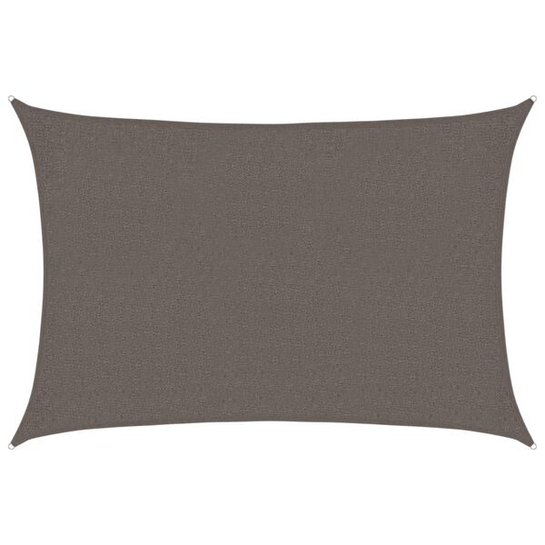 vidaXL Voile d'ombrage 160 g/m&sup2; Anthracite 2x2,5 m PEHD