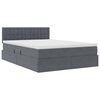 vidaXL Lit de Rangement avec matelas Gris fonc&eacute; 140 x 200 cm Velours