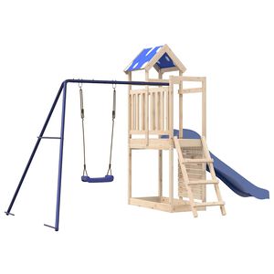 vidaXL Aire de jeux d'ext&eacute;rieur bois de pin massif